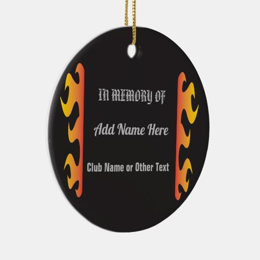 Motorradspeicher Keramik Ornament (Rechts)