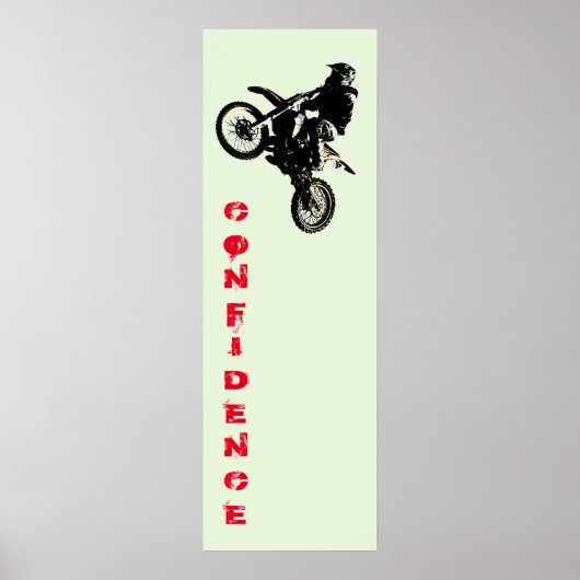 Motorradsport Confidence Pop Motivierend Poster (Vorne)