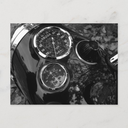 Motorradspuren Postkarte (Vorderseite)