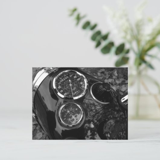 Motorradspuren Postkarte (Stehend Vorderseite)