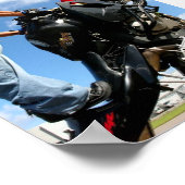 Motorradständer Poster (Ecke)