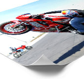 Motorradstumpf Poster (Ecke)
