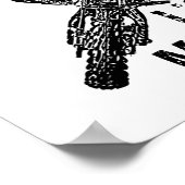 Motorradsüchtige Poster (Ecke)