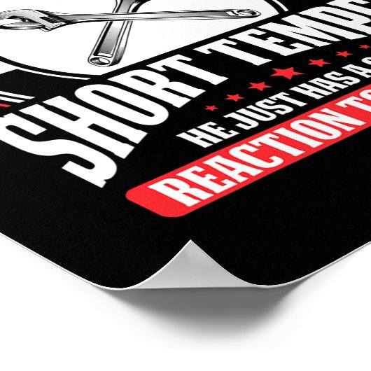 Motorradtechniker Poster (Ecke)