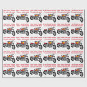 Motorradtherapie Geschenkpapier (Flach)