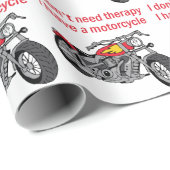 Motorradtherapie Geschenkpapier (Rolleneckpunkt)
