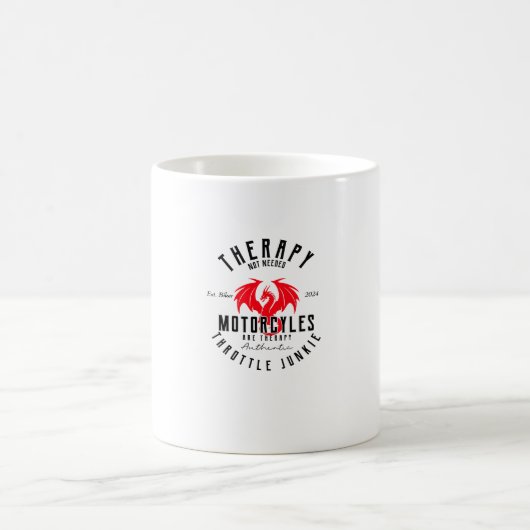 Motorradtherapie Kaffeetasse (Mittel)