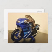 Motorradtoilette Postkarte (Vorne/Hinten)