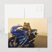 Motorradtoilette Postkarte (Vorne/Hinten)