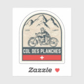 Motorradtour Col des Planches Aufkleber (Blatt)