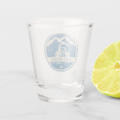 Motorradtouren an der Nordküste Schottlands Schnapsglas (Rückseite)