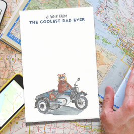 Motorradvater Tag Coolster Vater je Post-it Klebezettel