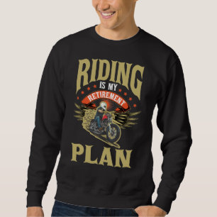 Motorradverleihungsgeschenk für alten Fahrradvater Sweatshirt