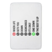 Motorradwechsel Funny Sprichwort Motocross Motorra Badematte (Vorderseite Vertikal)