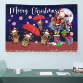 Motorradweihnacht im Innen- oder Außenbereich Banner (Messe)