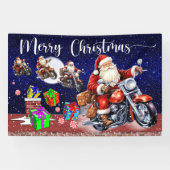 Motorradweihnacht im Innen- oder Außenbereich Banner (Horizontal)
