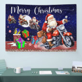 Motorradweihnacht im Innen- oder Außenbereich Banner (Messe)