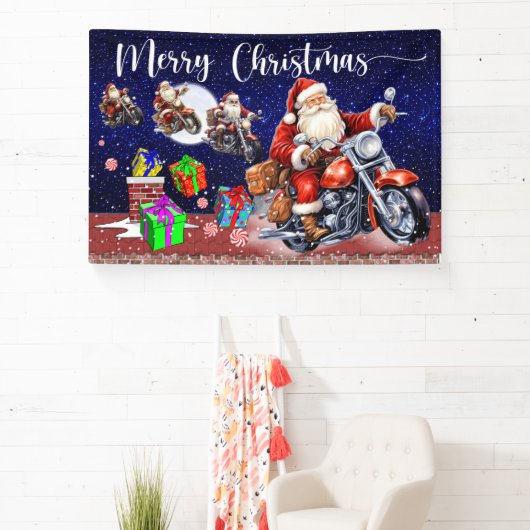 Motorradweihnacht im Innen- oder Außenbereich Banner (InSitu)