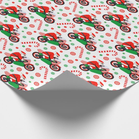 Motorradwein Geschenkpapier (Ecke)