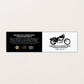 Motorradwerkstatt, Mechanik und Reparatur, im Deta Visitenkarten (Außenseite Aufgefaltet)