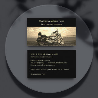 Motorradwerkstatt Visitenkarte