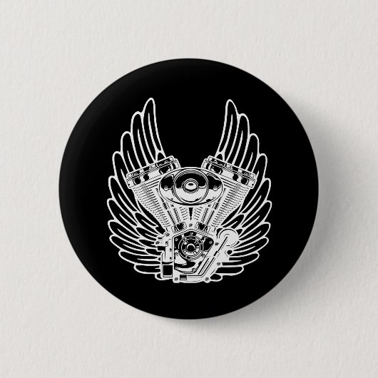 Motorradzeichen Button (Vorderseite)