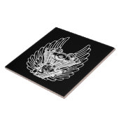 Motorradzeichen Fliese (Seite)