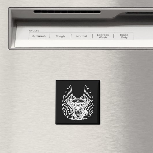 Motorradzeichen Magnet (In Situ (Geschirrspüler))