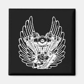 Motorradzeichen Magnet (Vorne)