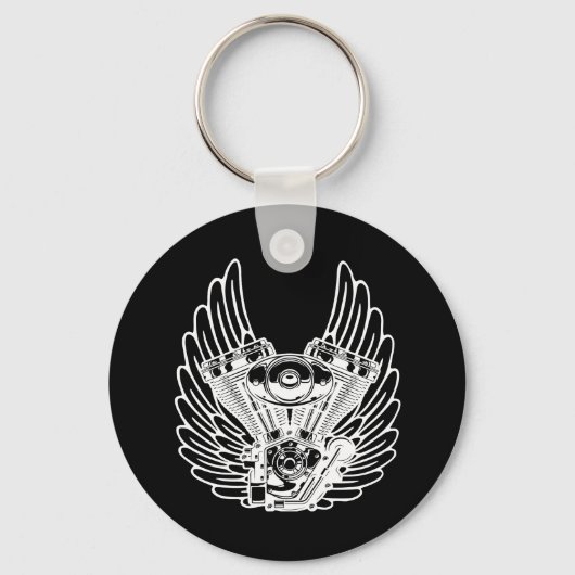 Motorradzeichen Schlüsselanhänger (Vorderseite)