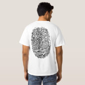 MotorradZündkerze mit Fingerabdruck T-Shirt (Schwarz voll)