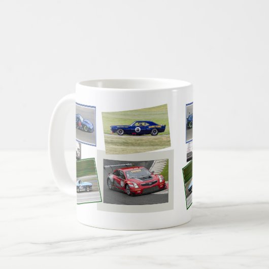 Motorrennen Kaffeetasse (Vorderseite Links)