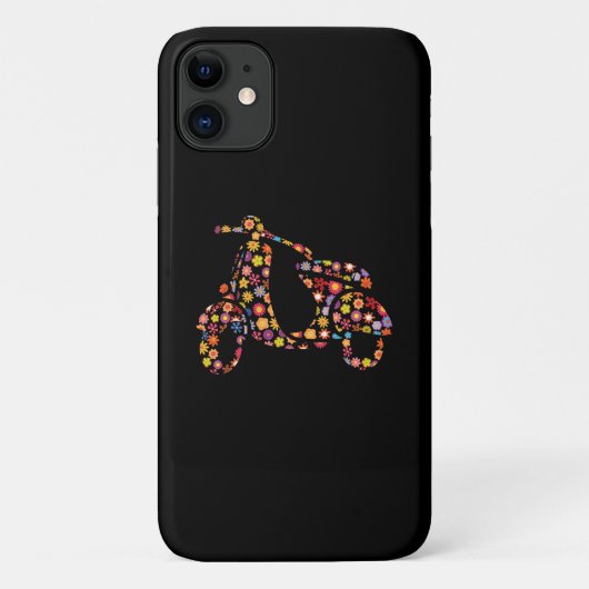Motorroller-Blume Case-Mate iPhone Hülle (Rückseite)