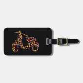 Motorroller-Blume Gepäckanhänger (Vorderseite horizontal)