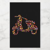 Motorroller-Blume Lebensmitteletikett (Einzelnes Label)