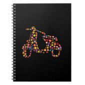 Motorroller-Blume Notizblock (Vorderseite)