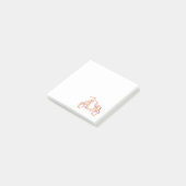 Motorroller-Blume Post-it Klebezettel (angewinkelt)