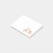 Motorroller-Blume Post-it Klebezettel (angewinkelt)