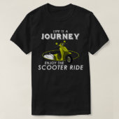 Motorroller mit Kind T-Shirt (Design vorne)