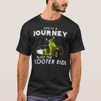 Motorroller mit Kind T-Shirt