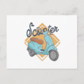 Motorroller Postkarte (Vorderseite)