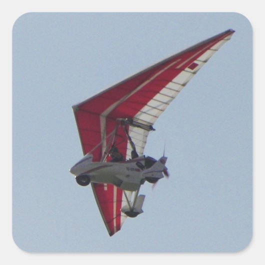 Motorroller Quadratischer Aufkleber (Vorderseite)