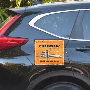 Motorsägenservice anpassen Kleine Motorreparatur  Aufkleber