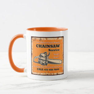 Motorsägenservice anpassen Kleine Motorreparatur Tasse