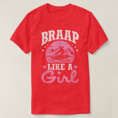 Motorschlitten Snowmobile Snowmobiler Braap Girl S T-Shirt (Design vorne)