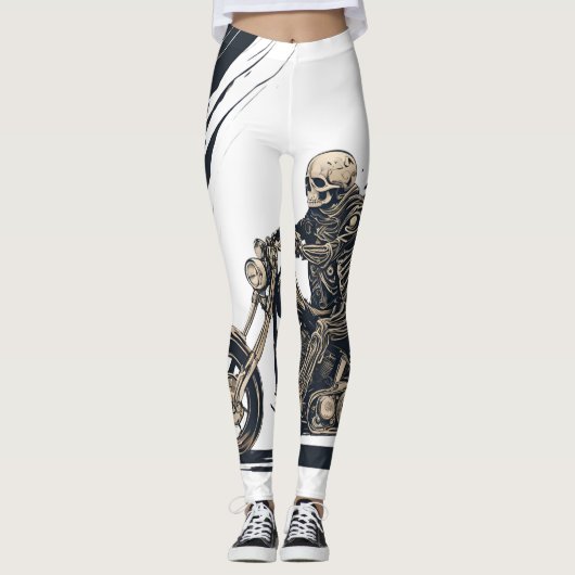 Motorskelett Leggings (Vorderseite)