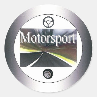 Motorsport - Aufkleber rund