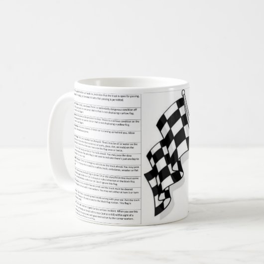 MOTORSPORT FLAGS - MUG KAFFEETASSE (Vorderseite Links)