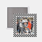 Motorsport-Thema mit Foto Magnet (Vorderseite/Rückseite)