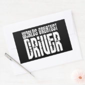 Motorsportfahrer Weltbester Fahrer Rechteckiger Aufkleber (Umschlag)